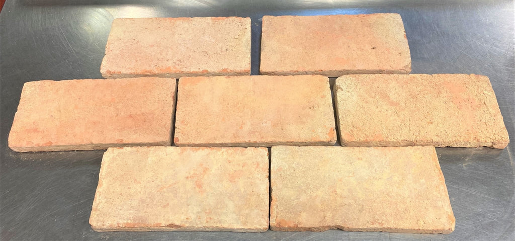 Baked Earth Pale Terracotta Thin Brick Tiles 12 x 24 x 1cm - Baked Earth