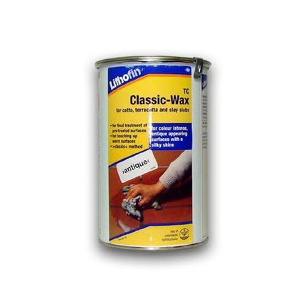 Lithofin TC Classic Wax Traditional Method - ANTIQUE 1 Litre - Baked Earth