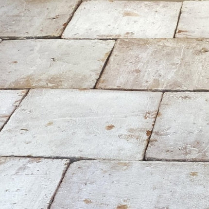 Mayfair White Terracotta Square Tiles 20 x 20 x 2cm - Baked Earth