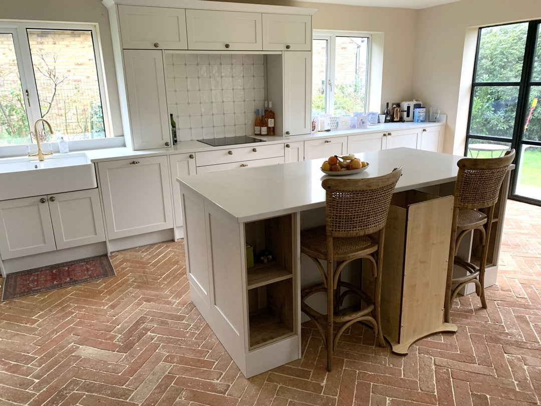 Pale Terracotta Parquet Tiles 7.5 x 30.5 x 2cm £44.95m2 - Baked Earth