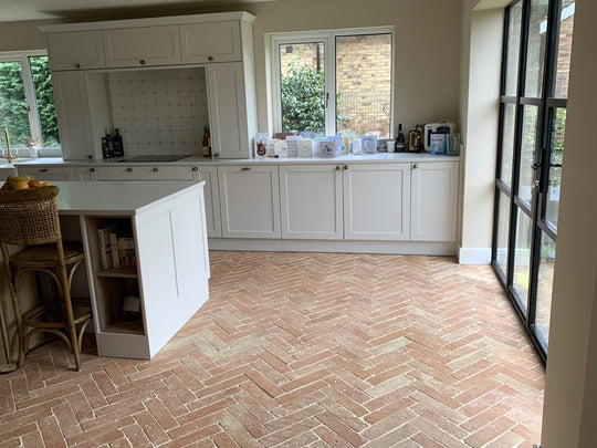 Pale Terracotta Parquet Tiles 7.5 x 30.5 x 2cm (Pallet) - Baked Earth