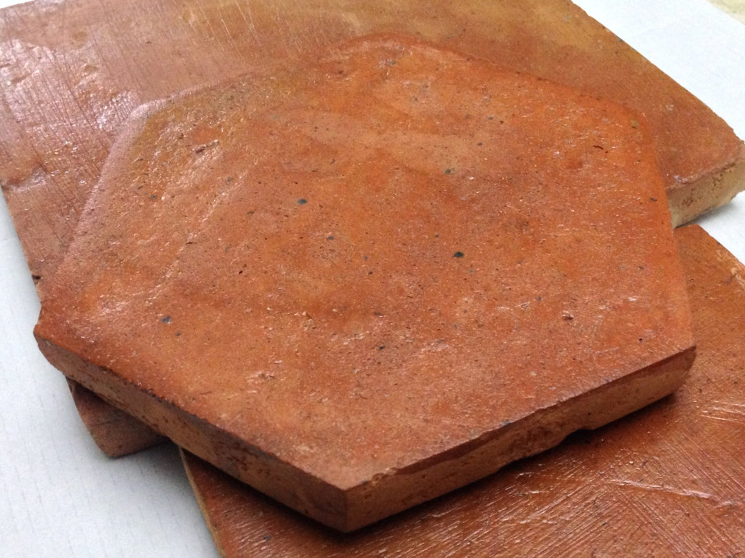 Rustic Presealed Terracotta Hexagonal Tiles 15 x 15 x 2cm - Baked Earth
