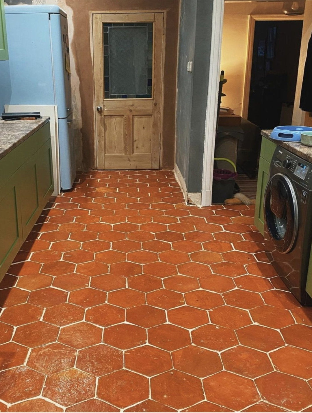 Rustic Presealed Terracotta Hexagonal Tiles 15 x 15 x 2cm - Baked Earth
