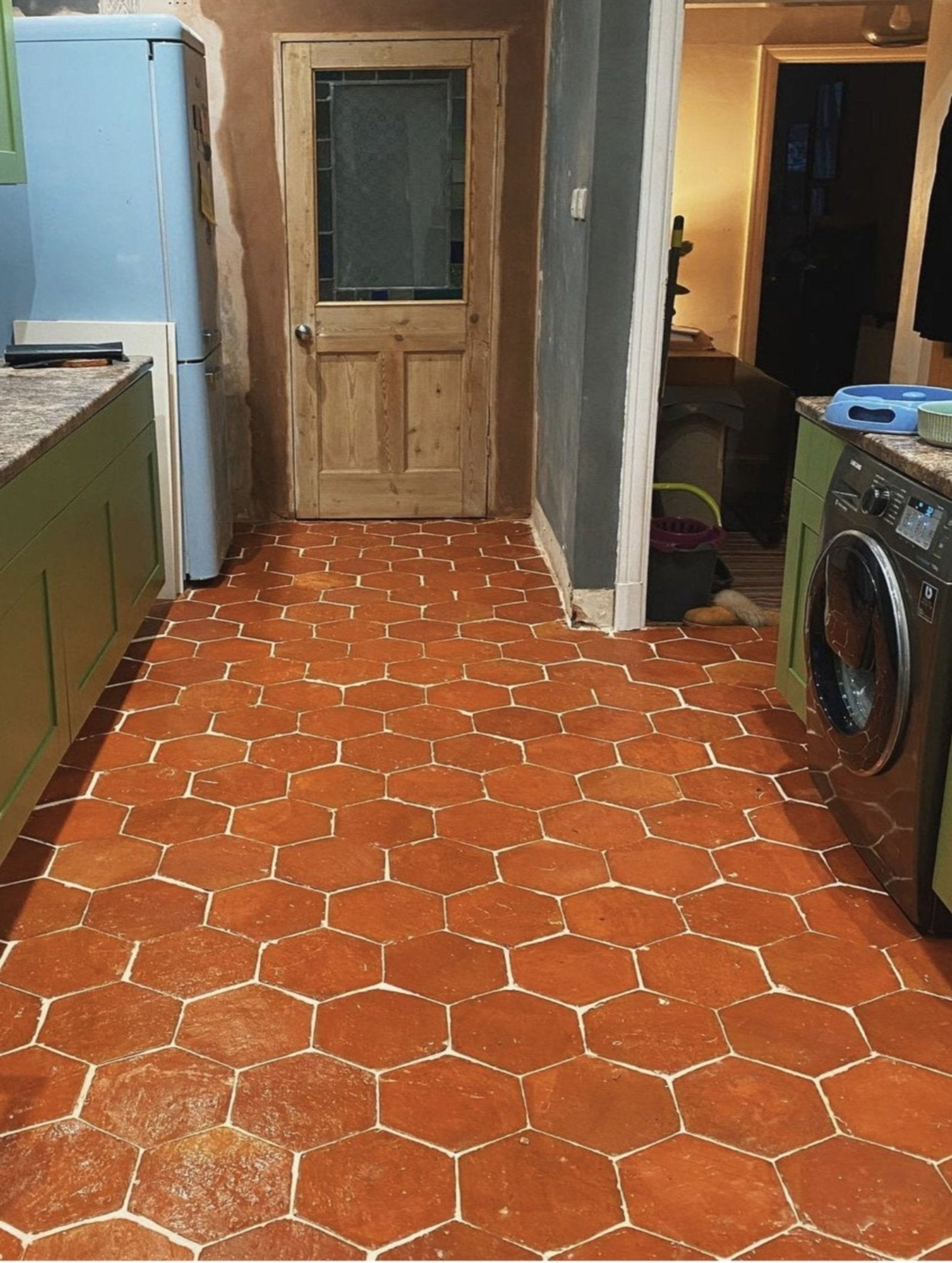 Rustic Presealed Terracotta Hexagonal Tiles 15 x 15 x 2cm - Baked Earth