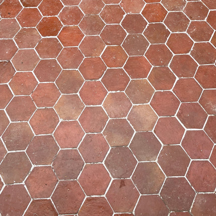 Rustic Presealed Terracotta Hexagonal Tiles 20 x 20 x 2cm - Baked Earth