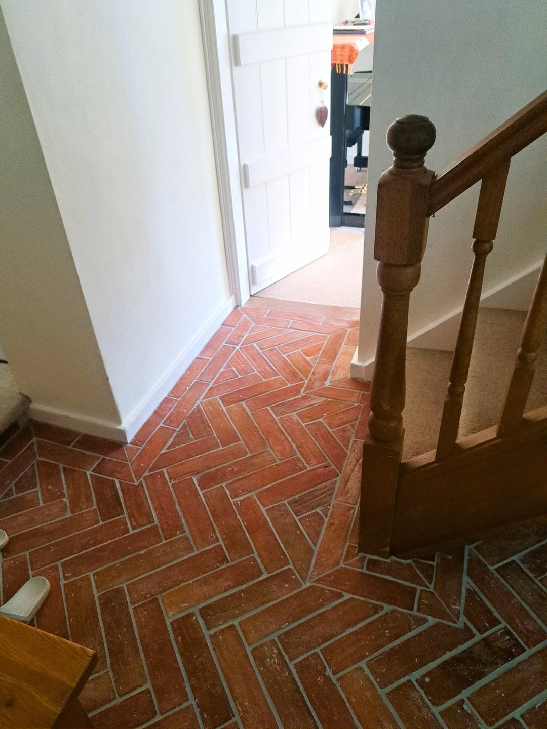 Rustic Presealed Terracotta Parquet Thin Tiles 7.5 x 30 x 1cm - Baked Earth