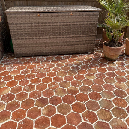 Rustic Terracotta Hexagonal Tiles 15 x 15 x 2cm - Baked Earth