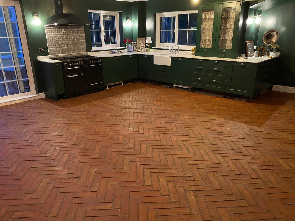 Rustic Terracotta Parquet Tiles 7.5 x 30 x 2cm - Baked Earth