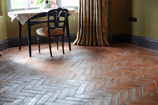 Rustic Terracotta Parquet Tiles 7.5 x 30 x 2cm - Baked Earth