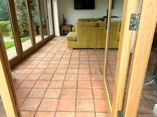 Rustic Terracotta Square Tiles 20 x 20 x 2cm (Order now delivery 14th/15th of August) - Baked Earth