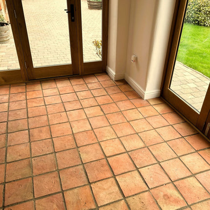 Rustic Terracotta Square Tiles 20 x 20 x 2cm (Order now delivery 14th/15th of August) - Baked Earth