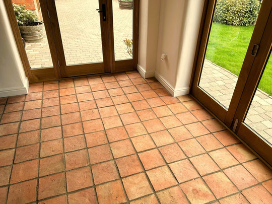 Rustic Terracotta Square Tiles 20 x 20 x 2cm (Order now delivery 14th/15th of August) - Baked Earth