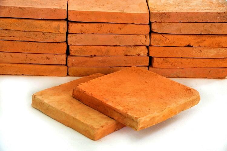 Rustic Terracotta Tiles 15 x 15 x 2cm (Order now delivery 14th/15th of August) - Baked Earth