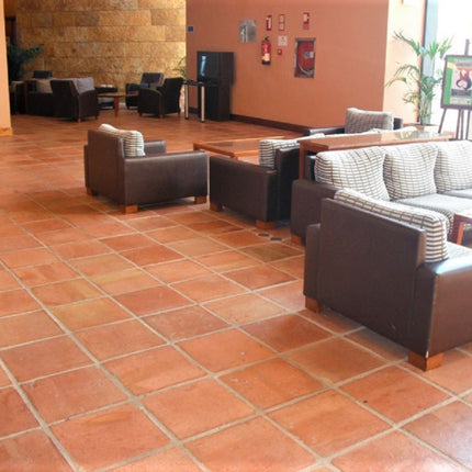 Spanish Terracotta Square Tiles 30 x 30 x 2.3cm - Baked Earth